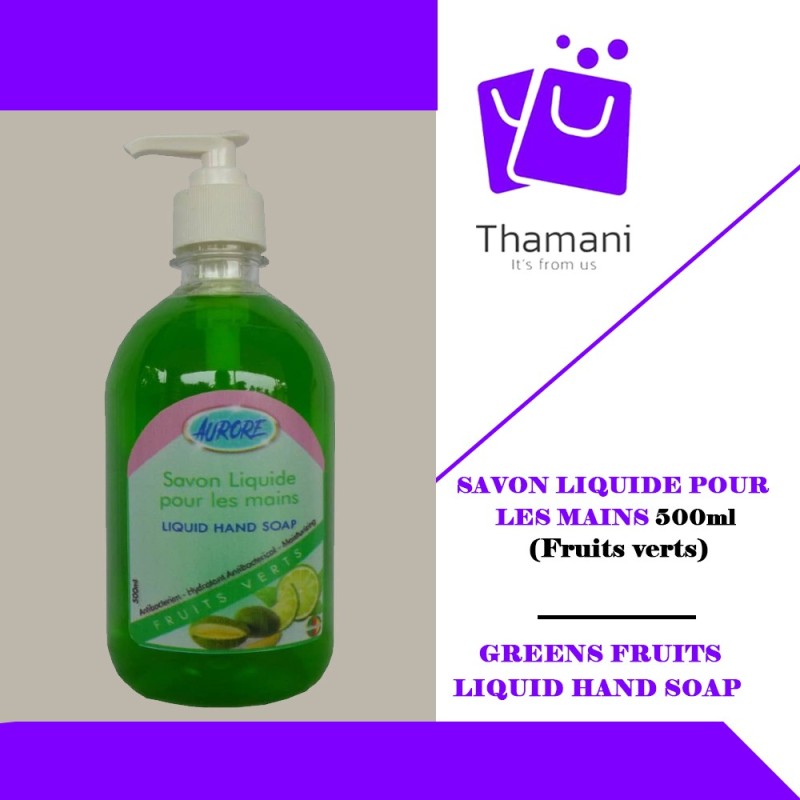 SAVON LIQUIDE POUR LES MAINS AUX FRUITS VERTS