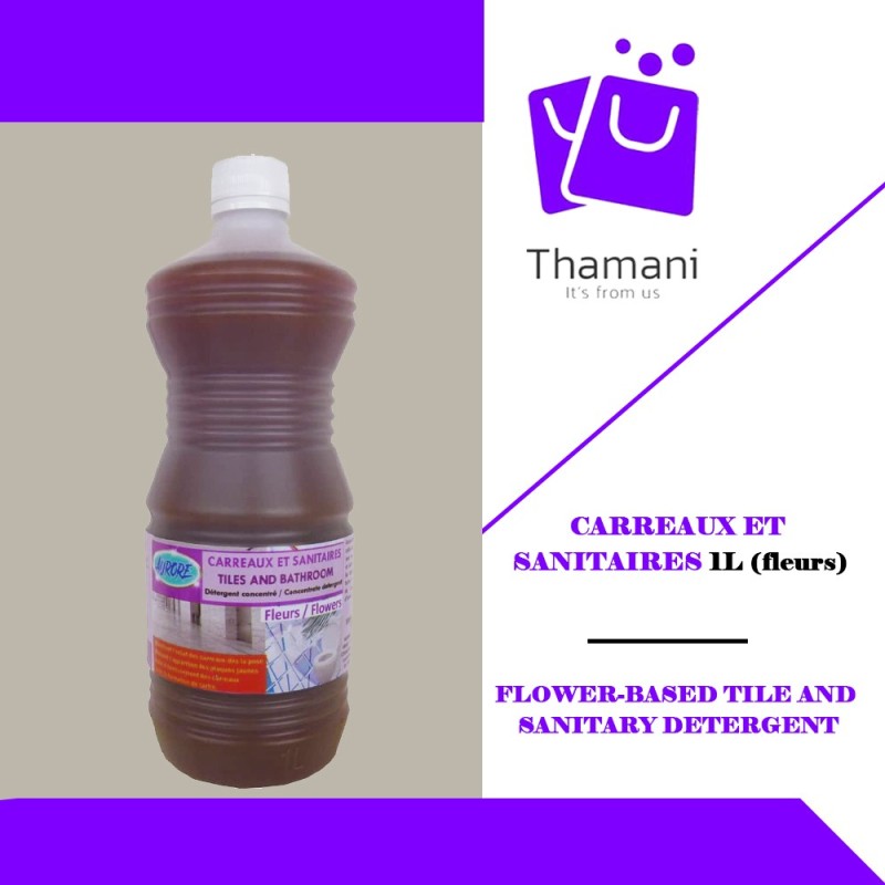 FLOWER-BASED TILE AND SANITARY DETERGENT