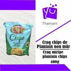 CRAQ NON-RIPE PLANTAIN CHIPS 400G