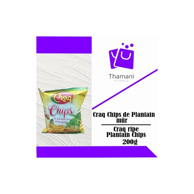 CRAQ RIPE PLANTAIN CHIPS 200G