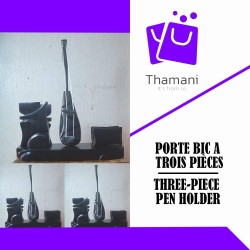 PORTE BIC ET TELEPHONE EN BOIS