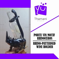 WINE RACK RHINOCEROS PATTERN