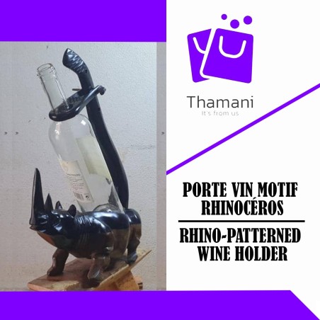 WINE RACK RHINOCEROS PATTERN